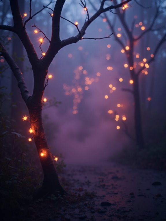 enchanting fog light ambiance