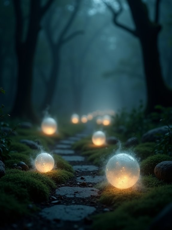 enchanting garden ghost orbs