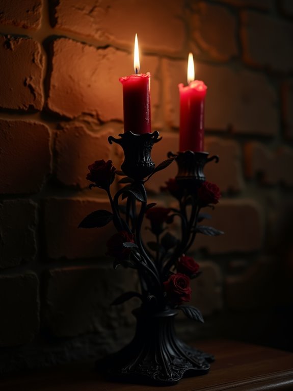 enchanting gothic candle ambiance