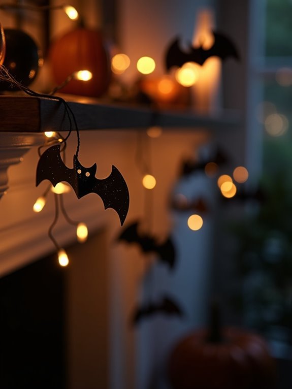 enchanting halloween bat lights