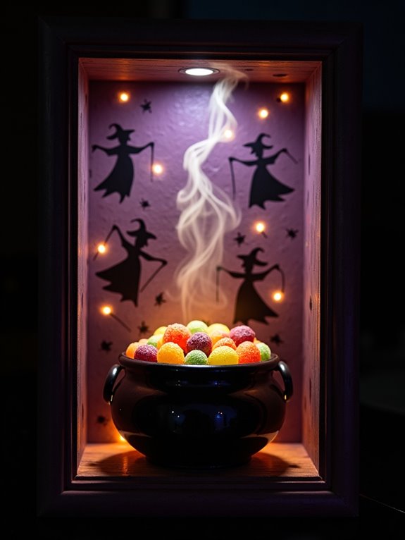 enchanting halloween candy display