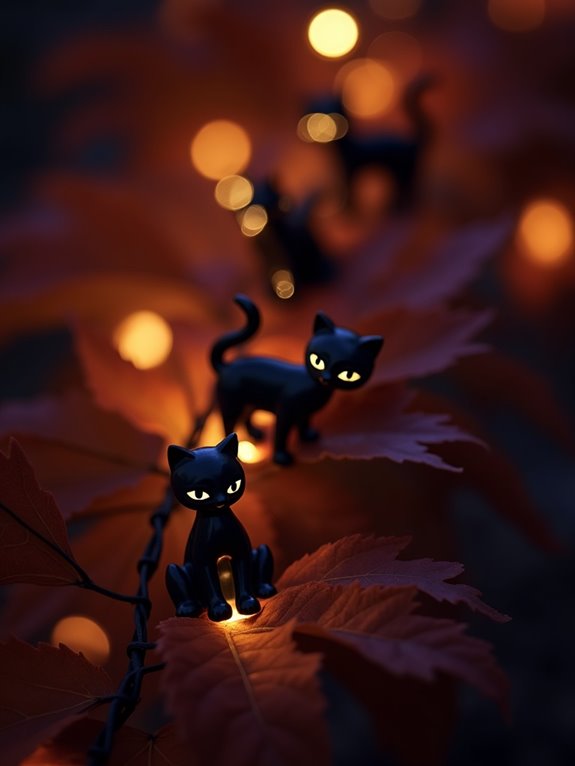 enchanting halloween cat lights