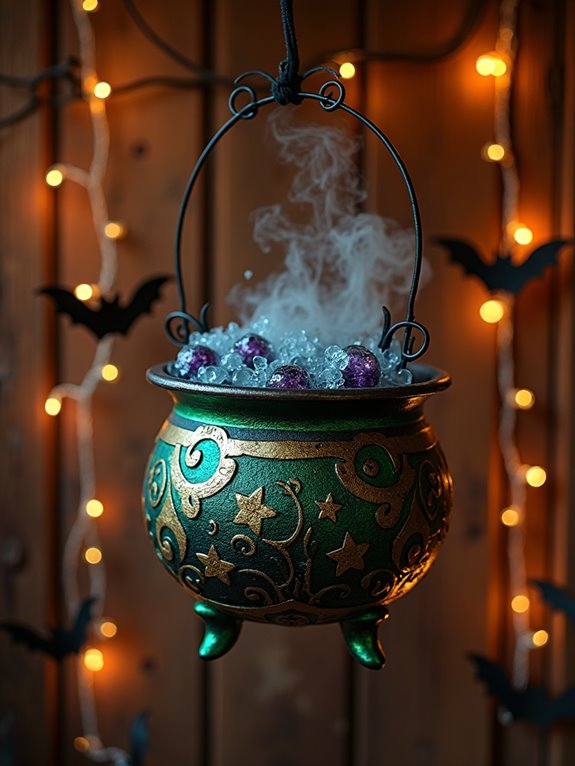 enchanting halloween cauldron banner