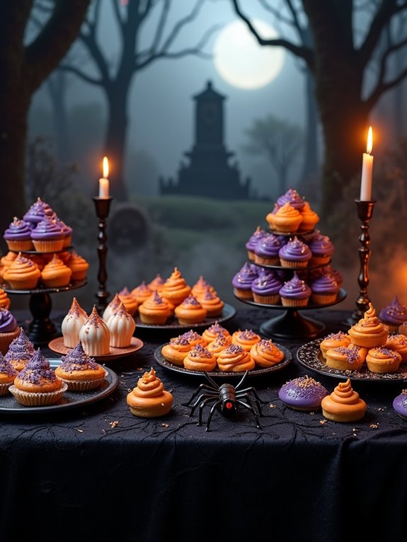 enchanting halloween dessert backdrop