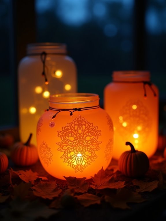 enchanting halloween lantern display