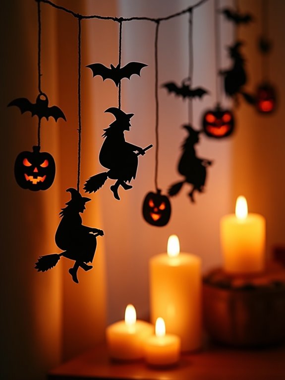 enchanting halloween silhouette garland