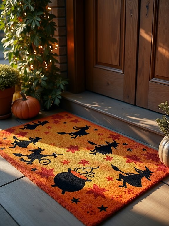 enchanting halloween welcome mat