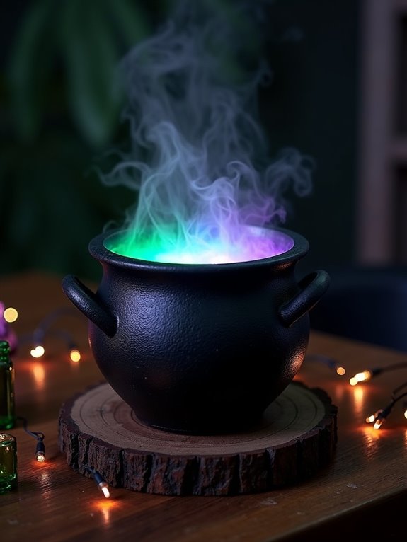 enchanting led cauldron d cor