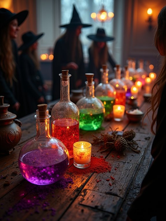 enchanting night themed potion creation