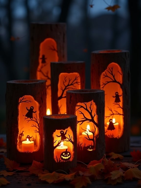 enchanting spooky candle holders