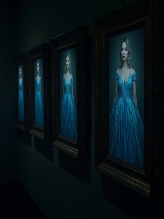 enigmatic beauty in blue