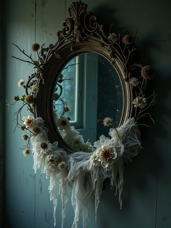 ethereal ghostly reflection wreath