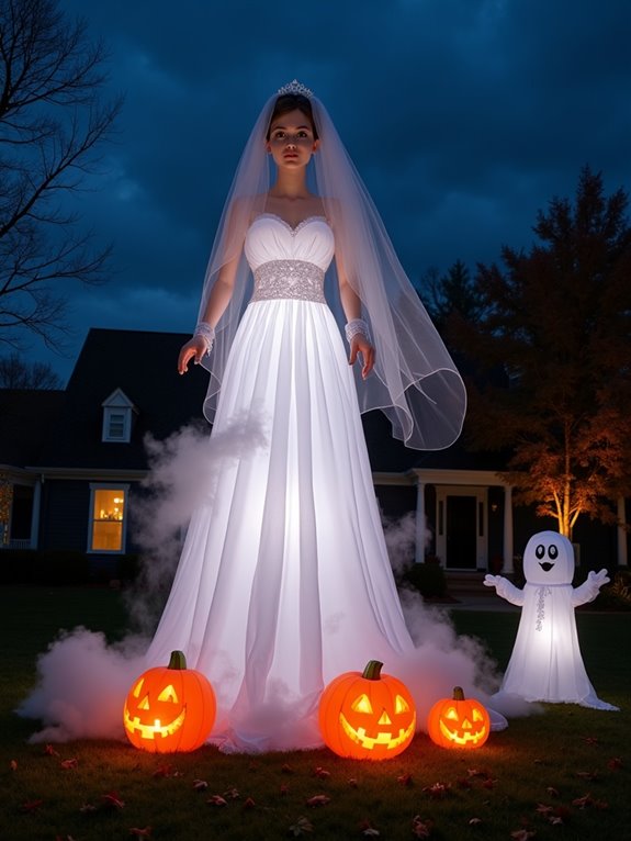ethereal haunted yard decoration