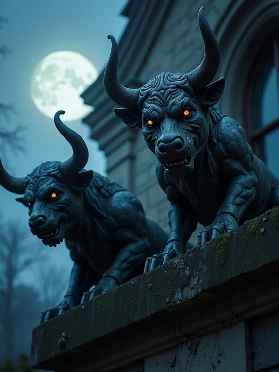 ferocious bull gargoyle sentinel