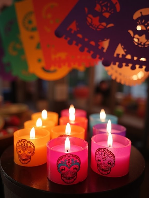 festive candlelight honors spirits