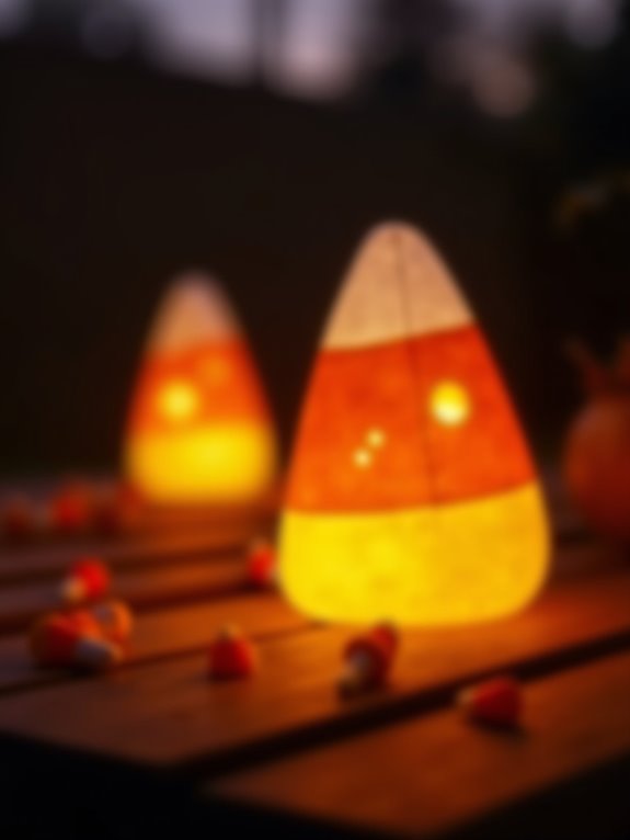 festive candy corn lanterns