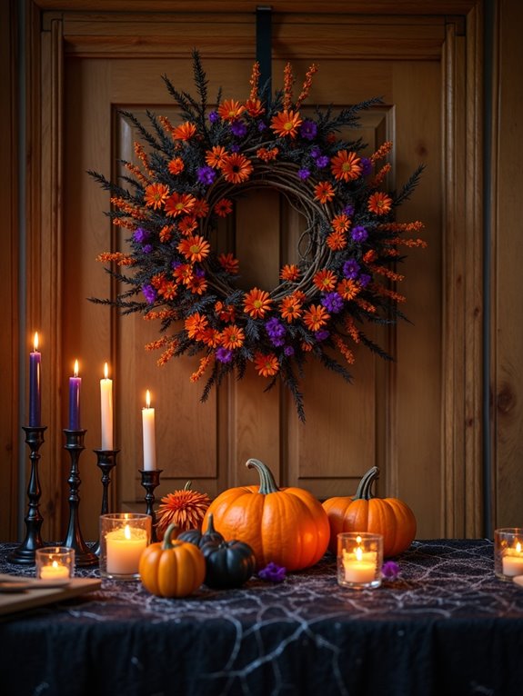 festive halloween wreath ideas