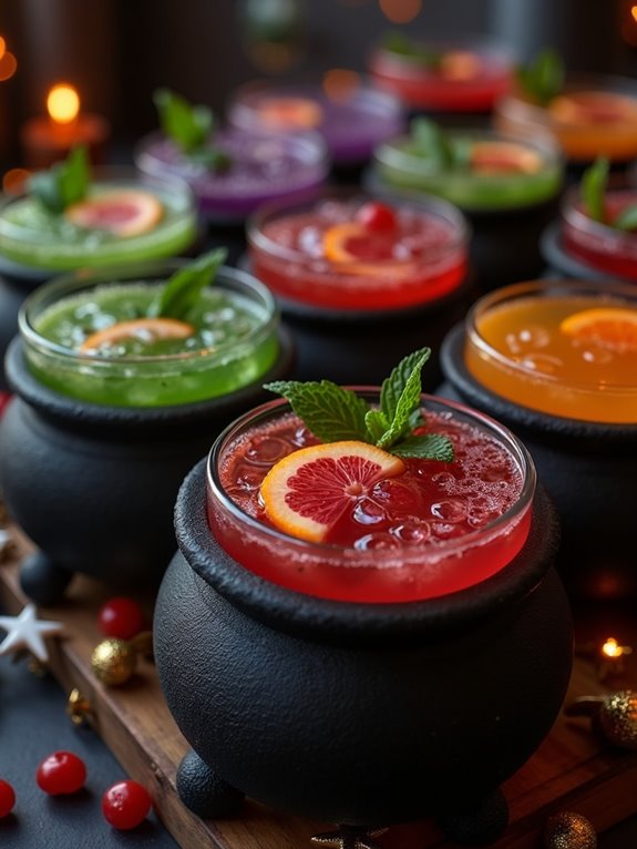 festive mocktail drink station