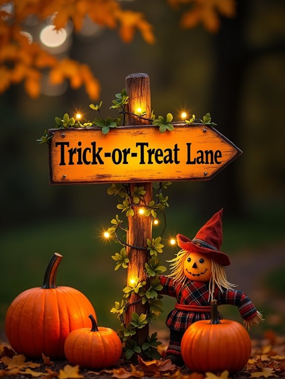 festive pumpkin patch sign
