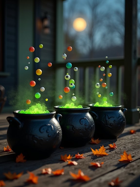 floating eyeball candy cauldron