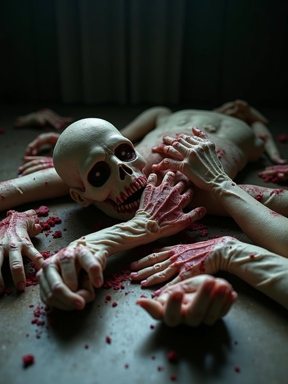foam zombie decorations enhance horror