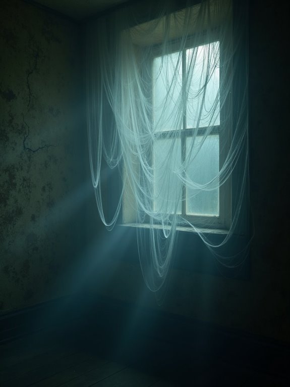 foggy eerie cobweb atmosphere