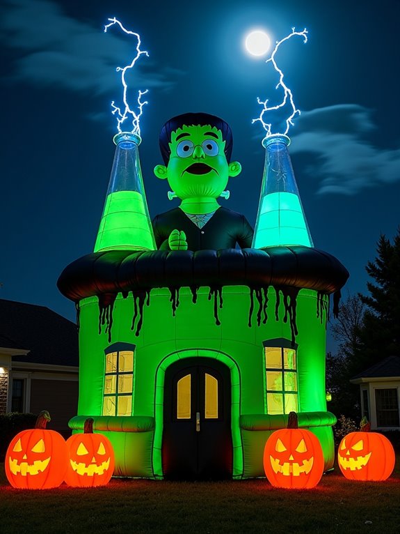 frankenstein s lab halloween decoration
