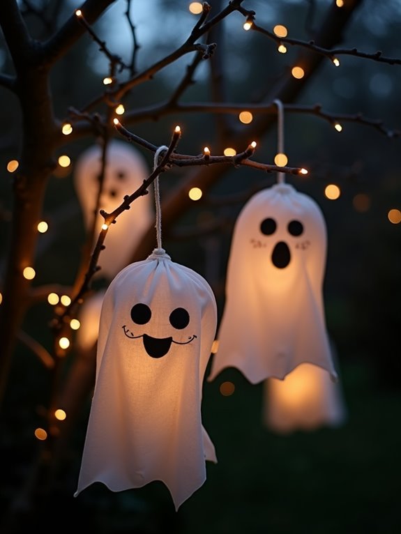 ghostly outdoor string lights
