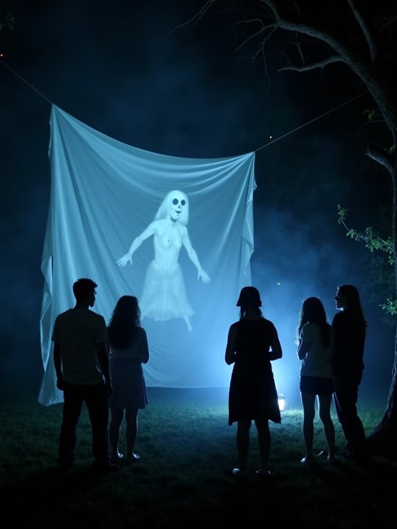 ghostly projection halloween decorations