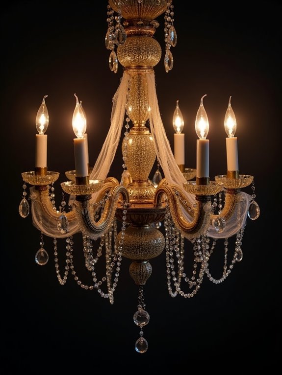 glamorous metallic halloween d cor