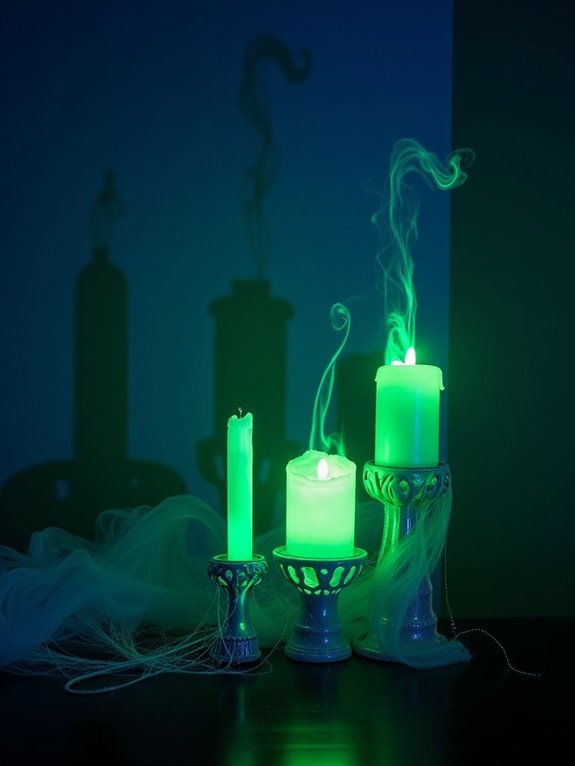 glow in the dark candle creation