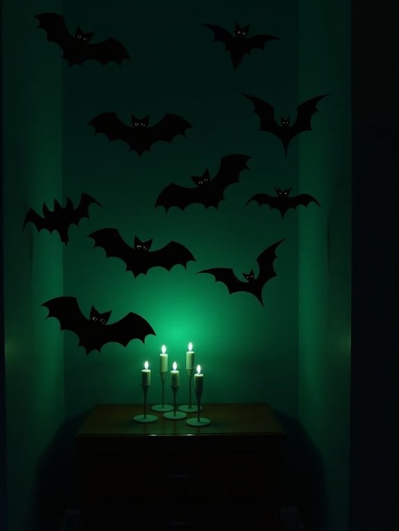 glow in the dark halloween bats