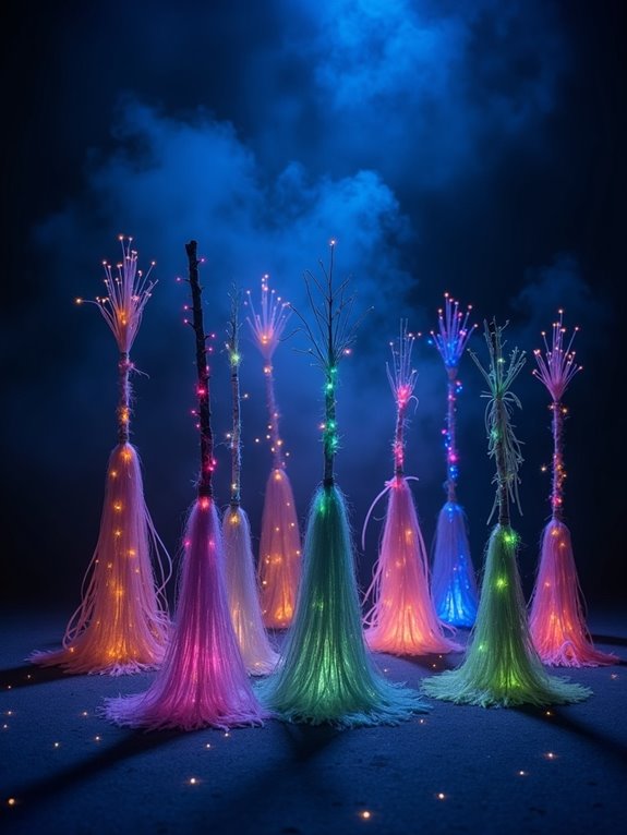 glow in the dark halloween broom