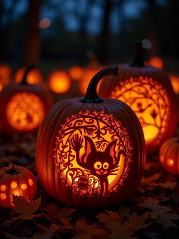 glow in the dark pumpkin creations