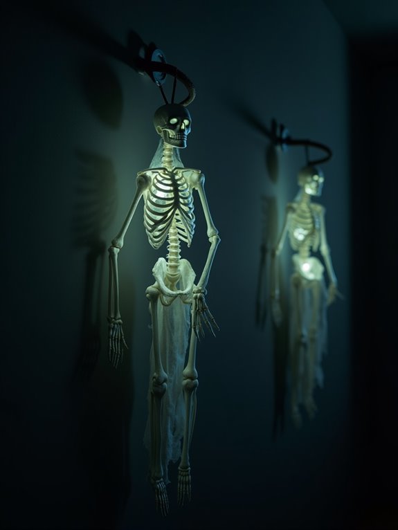 glow in the dark skeleton decorations