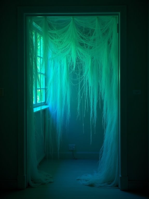 glow in the dark spider decorations