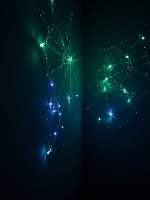 glow patterns illuminate ambiance