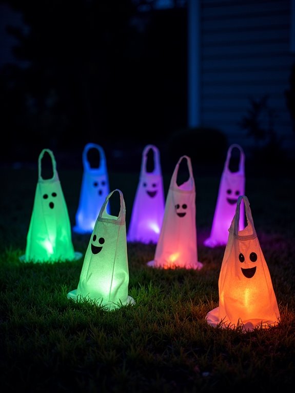 glow stick ghost lanterns