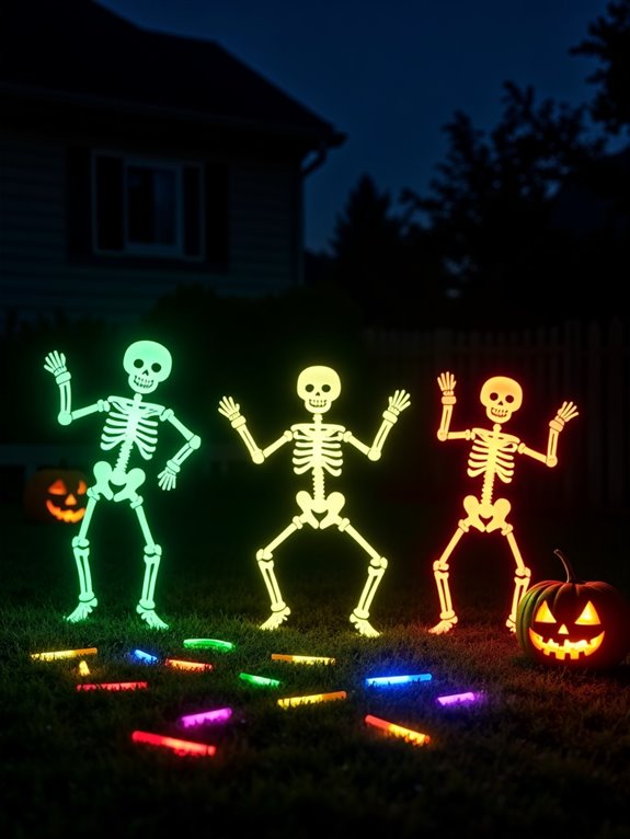 glow stick halloween decor