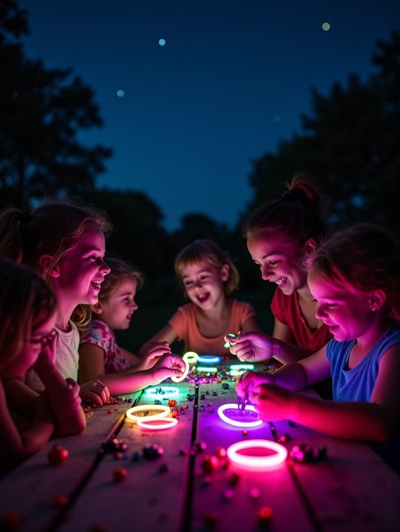 glow stick jewelry crafting