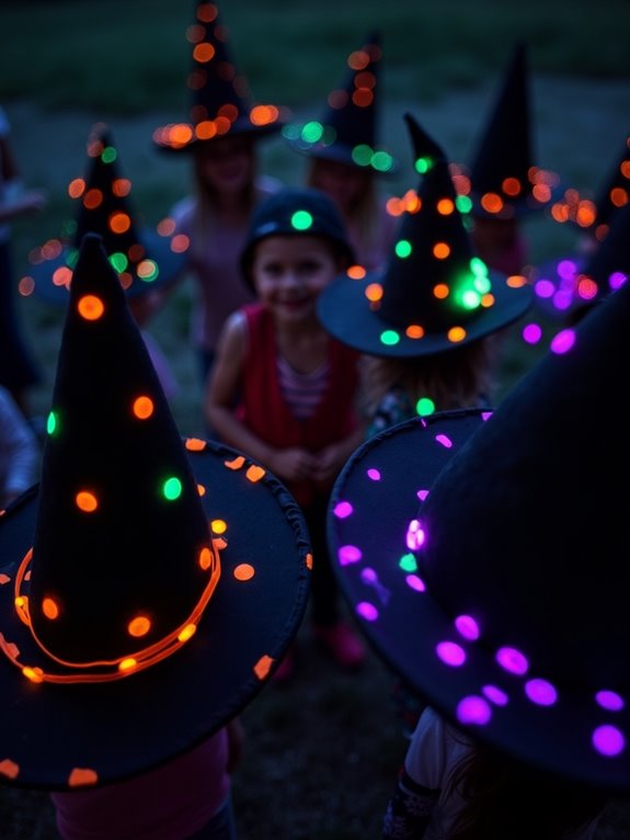 glow stick witch hats