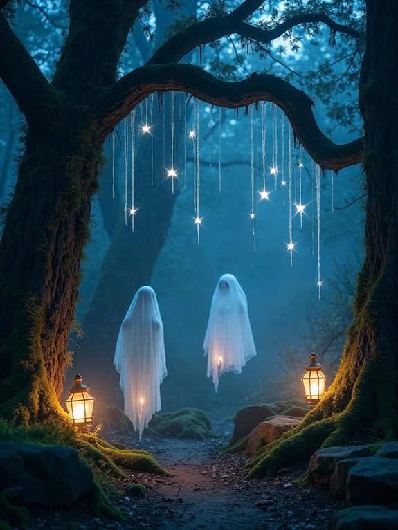glowing ghostly figures enchant