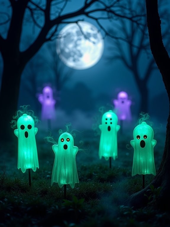 glowing skeletons and ghosts
