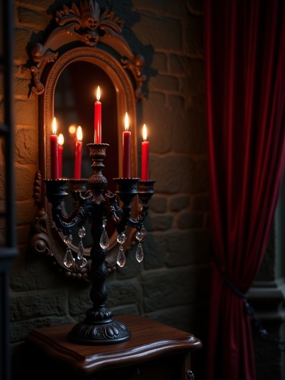 gothic candelabras with ambiance