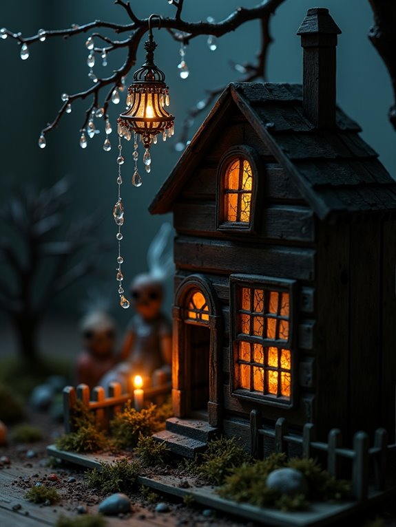 gothic chandelier dollhouse craft