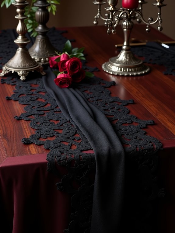 gothic glamour table setting