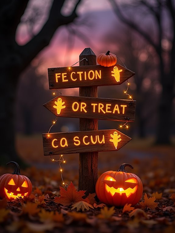 halloween countdown decor sign