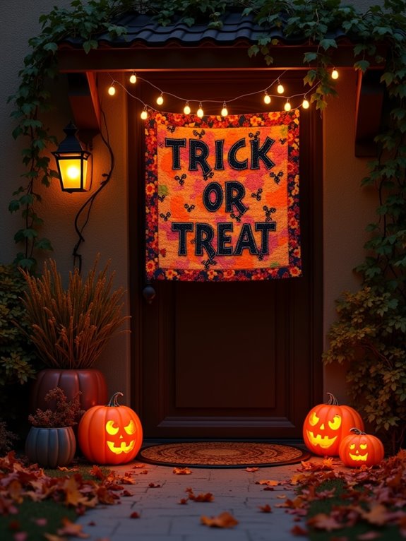 halloween festive entrance decoration