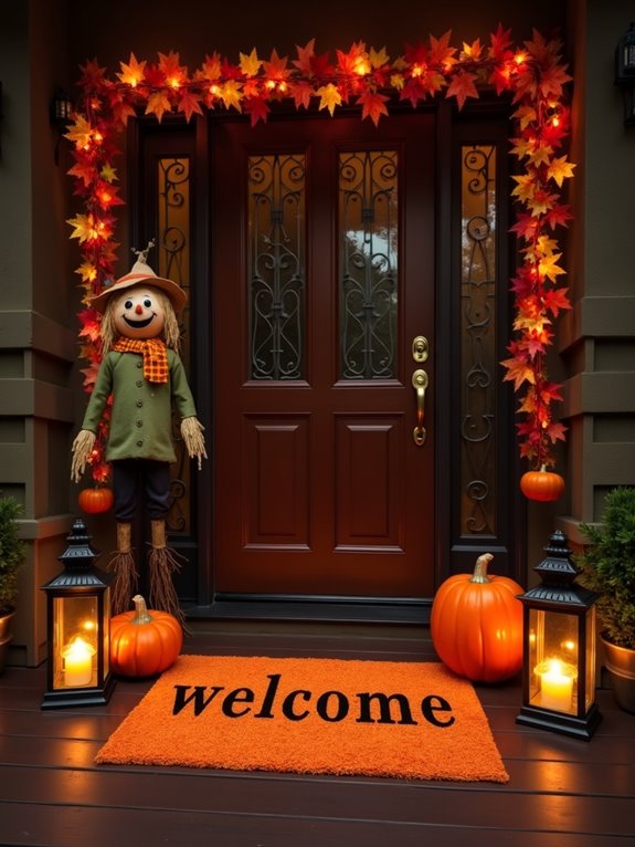 halloween themed entryway mats
