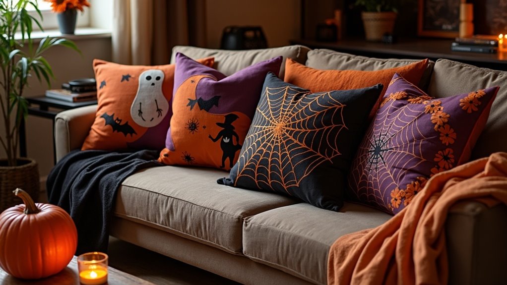halloween themed pillow covers